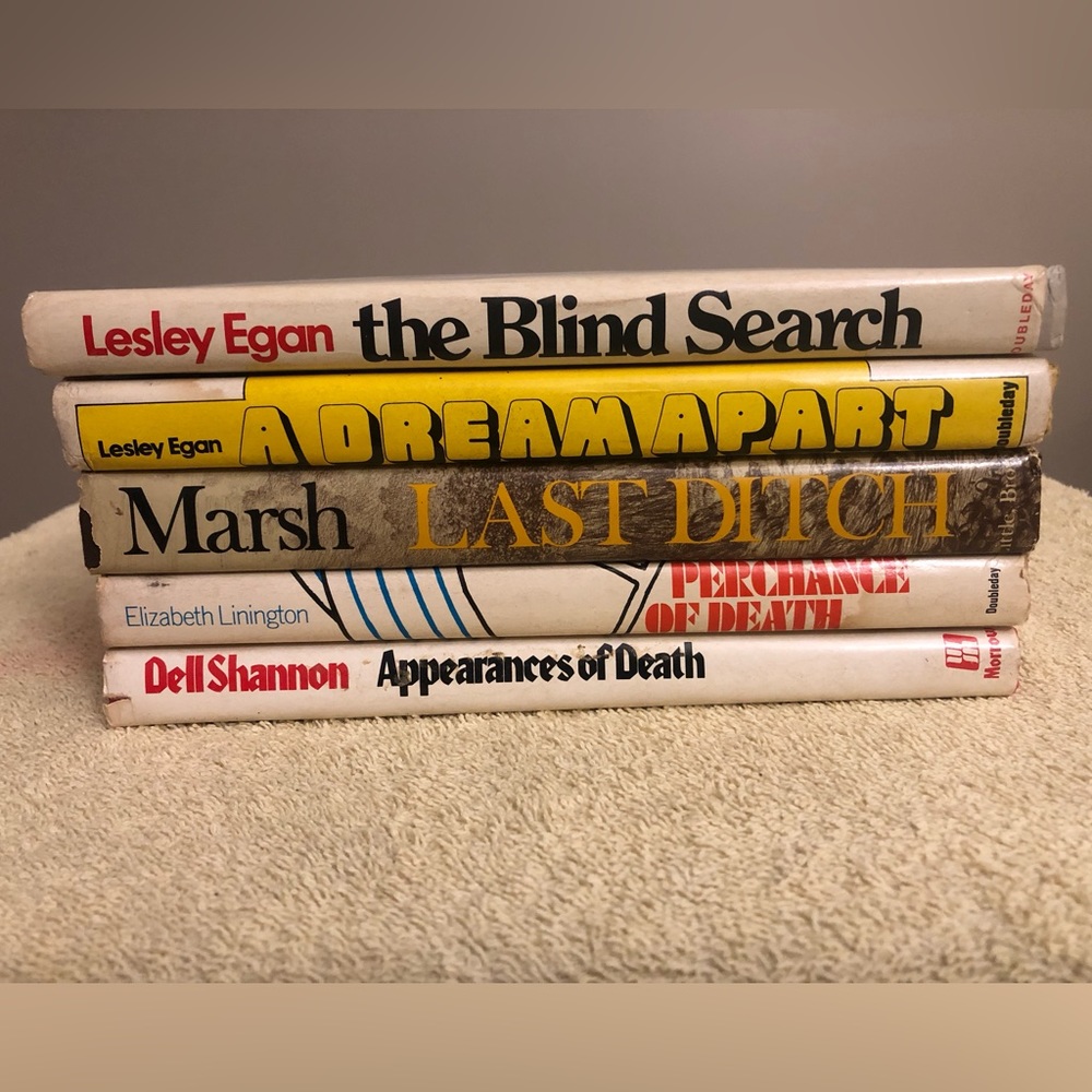 Five Book Club Edition Mystery Novels Written in 1977 & 1978. 3 Authors